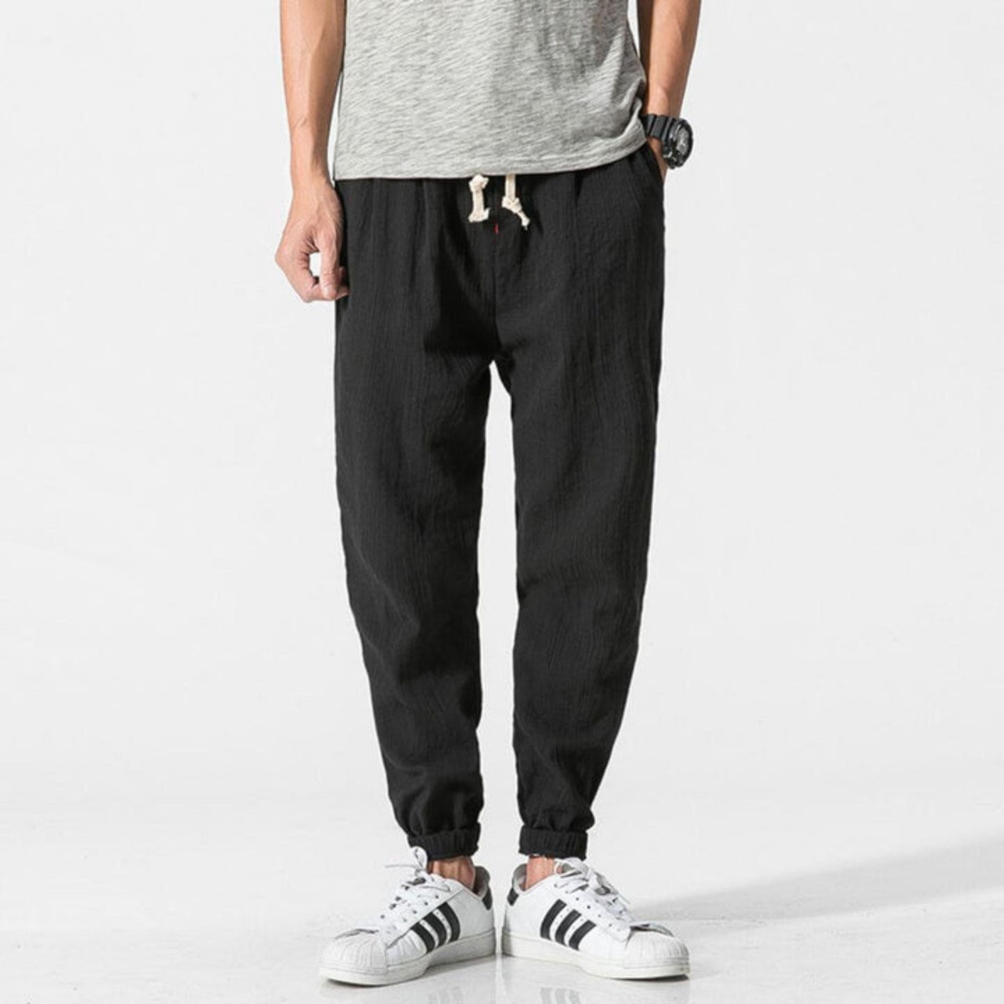 Joggers confortables pour hommes, légers, avec cordon de serrage