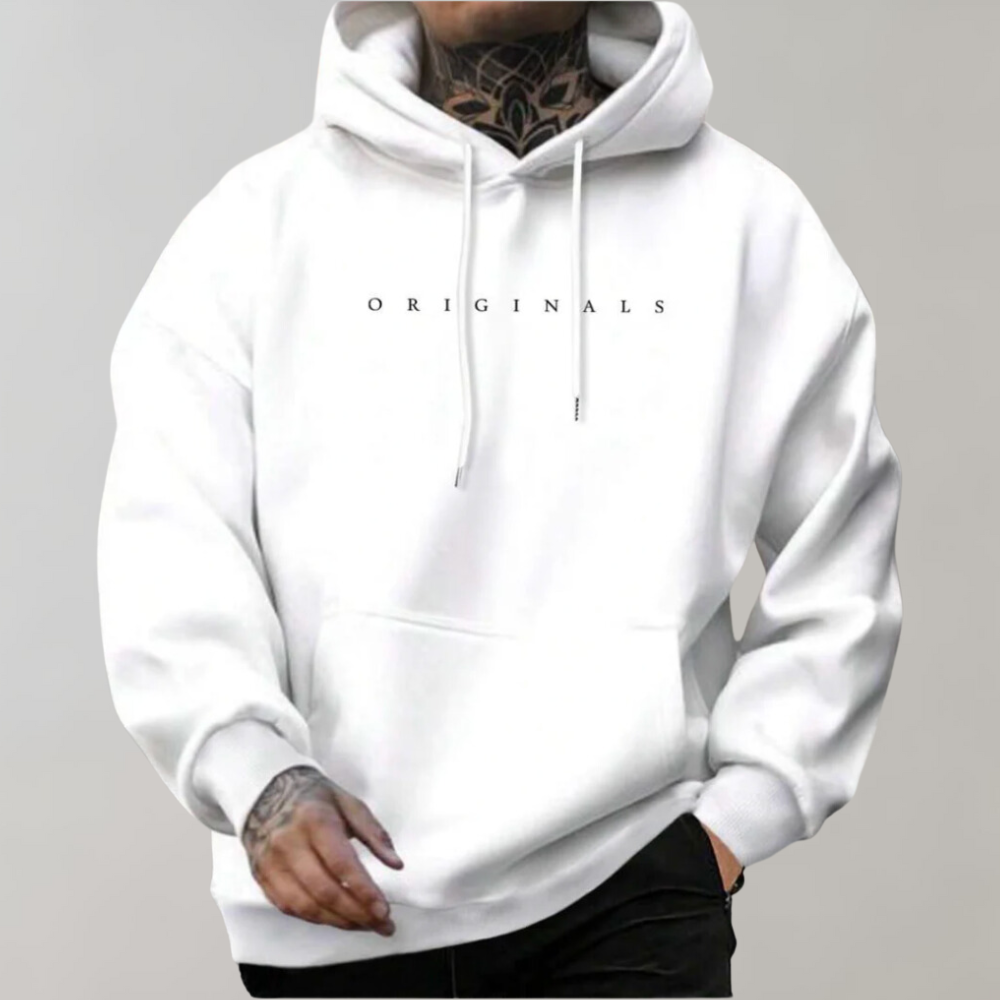 Sweat-shirt à capuche pour homme, confortable, avec poches