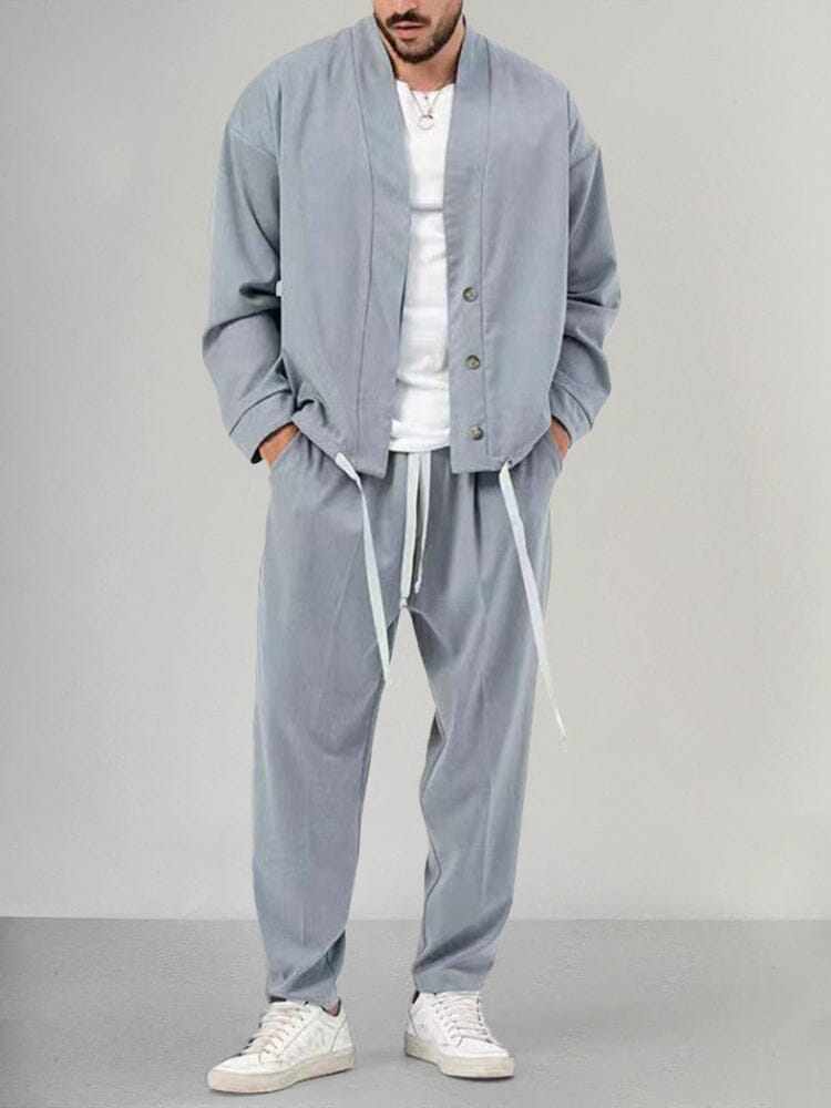 Ensemble Overshirt Homme Confortable Deux Pièces