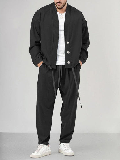 Ensemble Overshirt Homme Confortable Deux Pièces