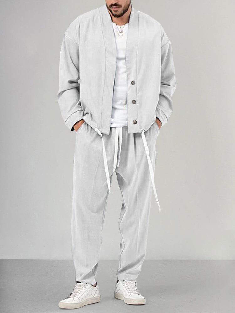 Ensemble Overshirt Homme Confortable Deux Pièces