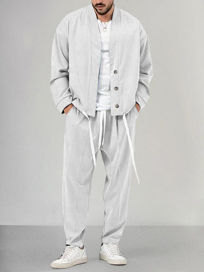 Ensemble Overshirt Homme Confortable Deux Pièces