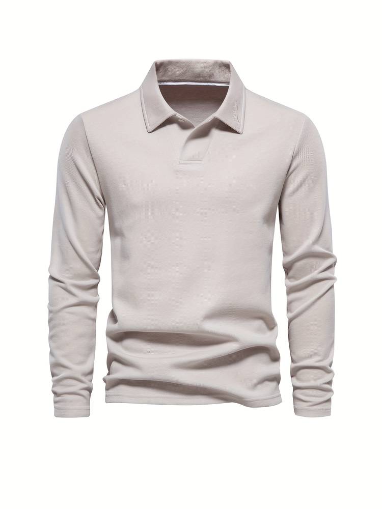 Polo à manches longues élégant pour homme