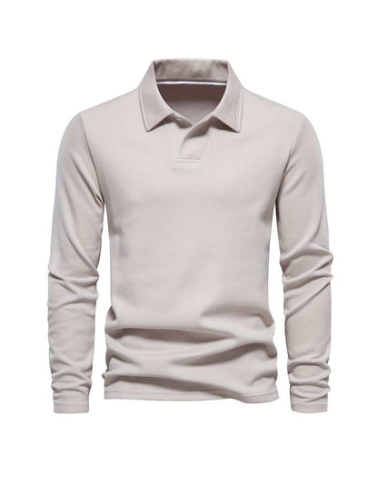 Polo à manches longues élégant pour homme