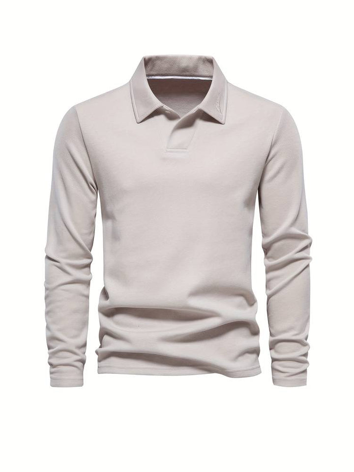 Polo à manches longues élégant pour homme
