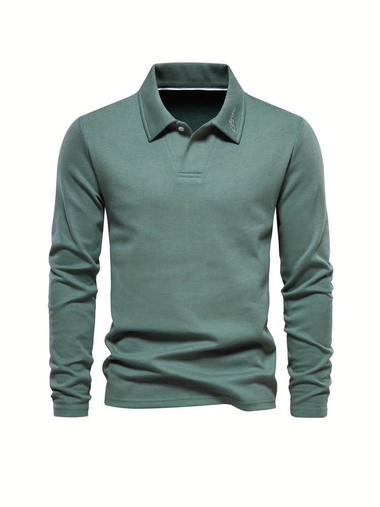 Polo à manches longues élégant pour homme