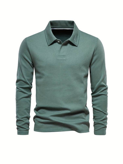 Polo à manches longues élégant pour homme