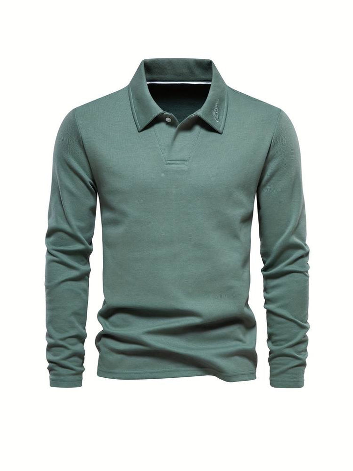 Polo à manches longues élégant pour homme