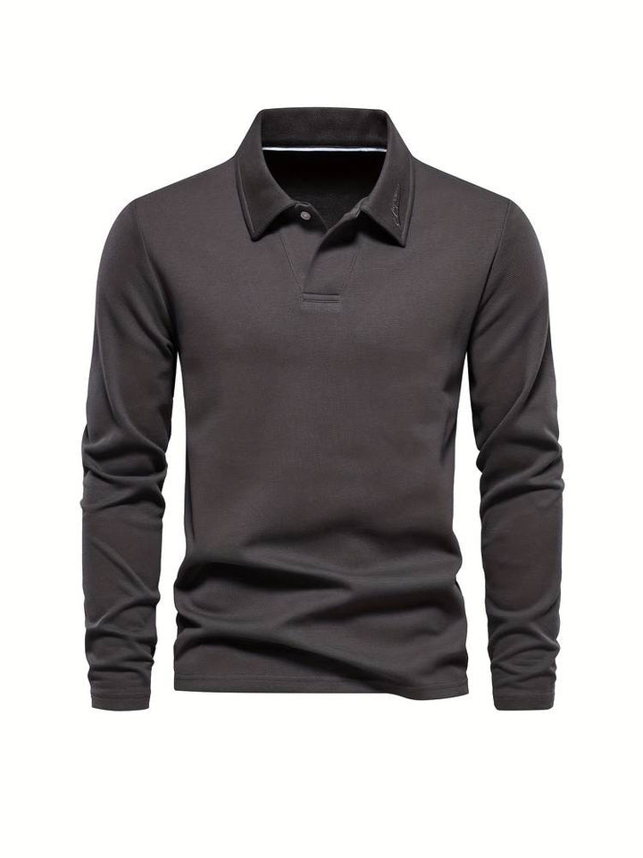Polo à manches longues élégant pour homme