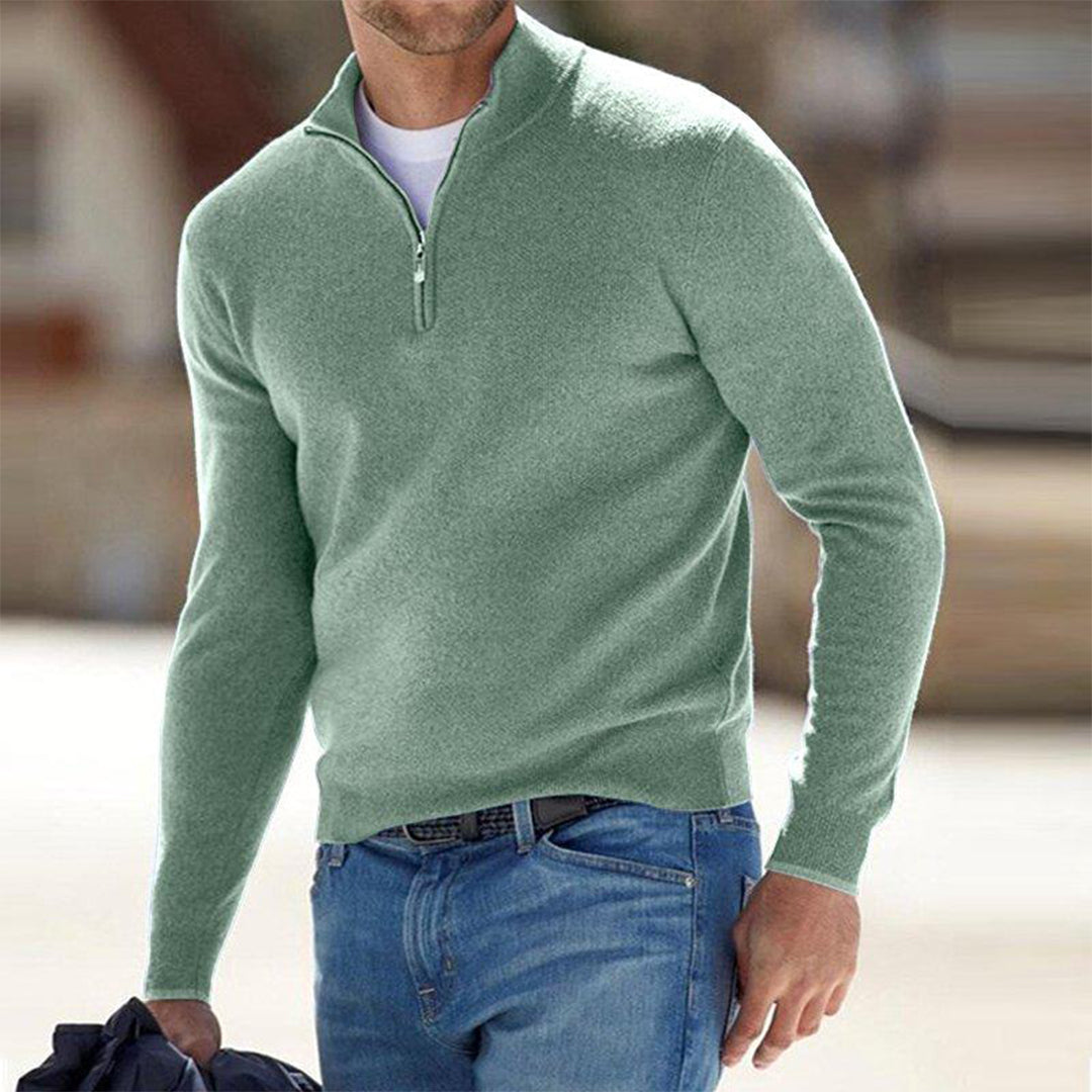 Pull-over zippé pour homme
