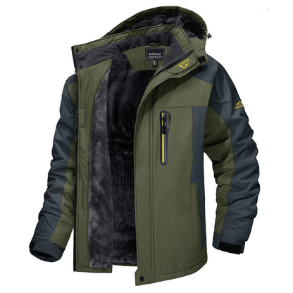Veste coupe-vent doublée polaire pour hommes