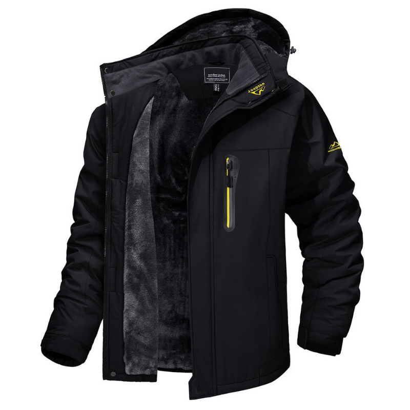 Veste coupe-vent doublée polaire pour hommes