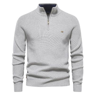 Herren Sweatshirt Langarm Reißverschluss - IdealeKleiden