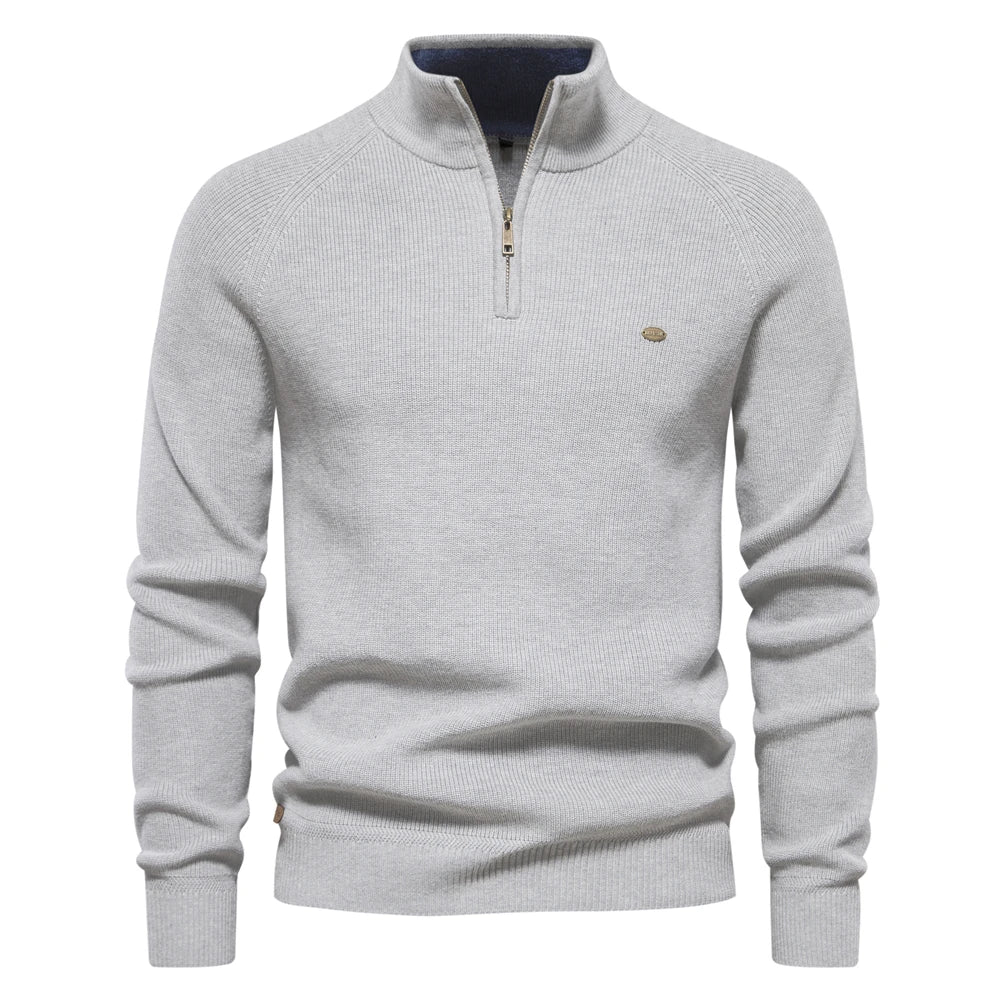 Sweat-shirt homme manches longues zip