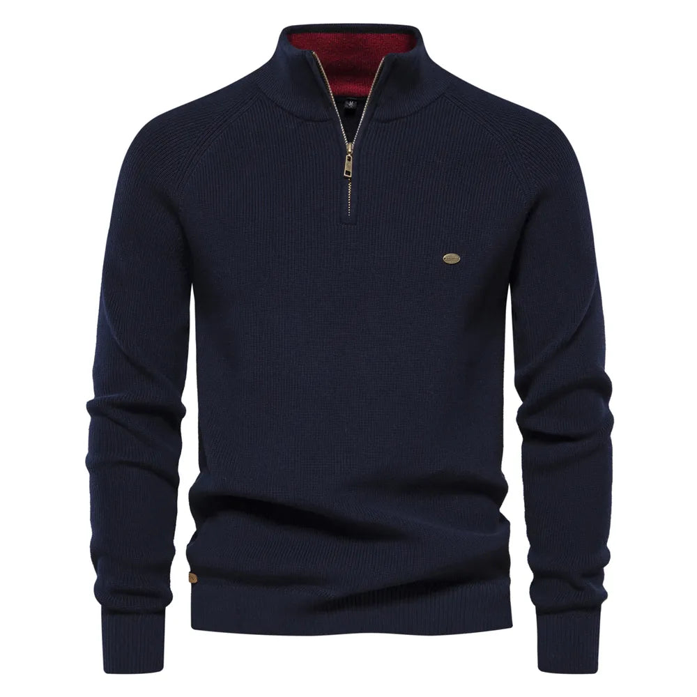 Sweat-shirt homme manches longues zip
