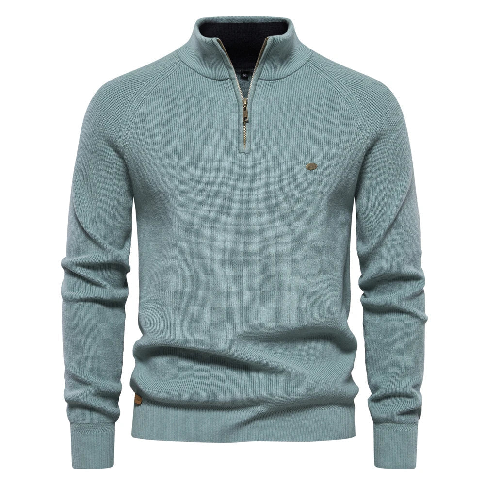 Sweat-shirt homme manches longues zip