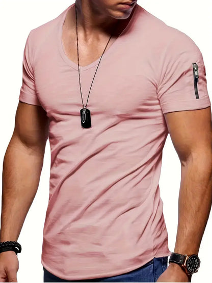 T-shirt homme léger décontracté col en V