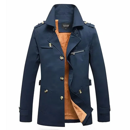 Manteau d'hiver stylé avec col rabattable