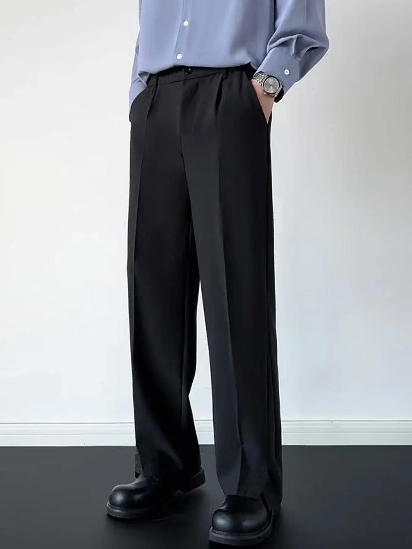 Pantalon élégant long slim fit pour femme