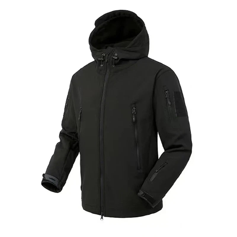 Veste polaire imperméable à capuche pour l'extérieur