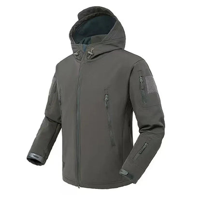 Veste polaire imperméable à capuche pour l'extérieur