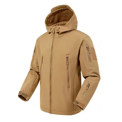 Veste polaire imperméable à capuche pour l'extérieur
