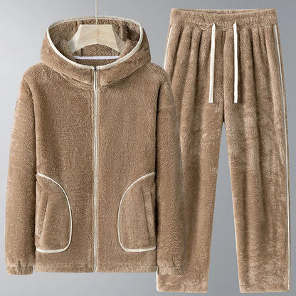 Ensembles sweats à capuche polaires doux pour femme