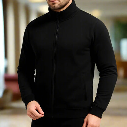 Pulls de sport pour hommes, col montant décontracté