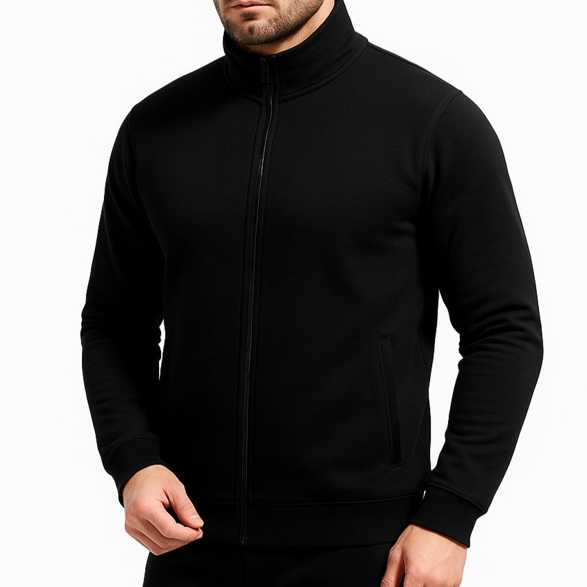 Sportliche Pullover Herren Freizeit Stehkragen - IdealeKleiden