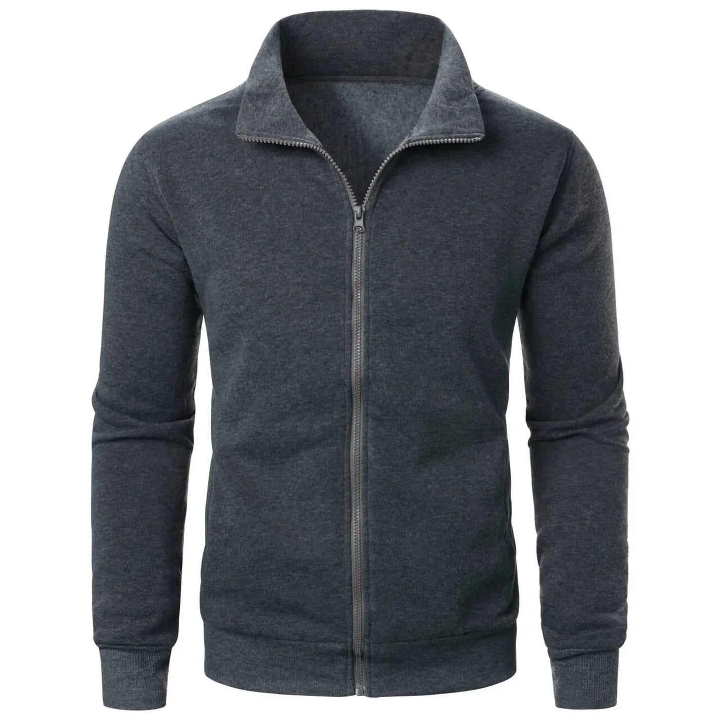 Pulls de sport pour hommes, col montant décontracté