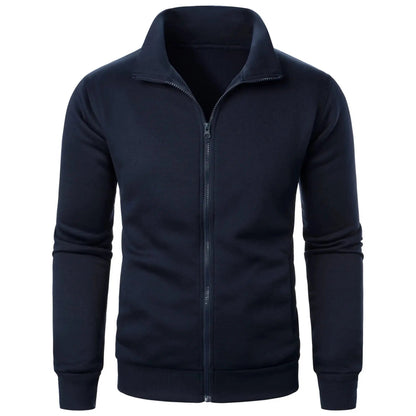 Pulls de sport pour hommes, col montant décontracté