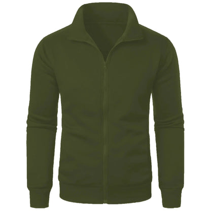 Pulls de sport pour hommes, col montant décontracté