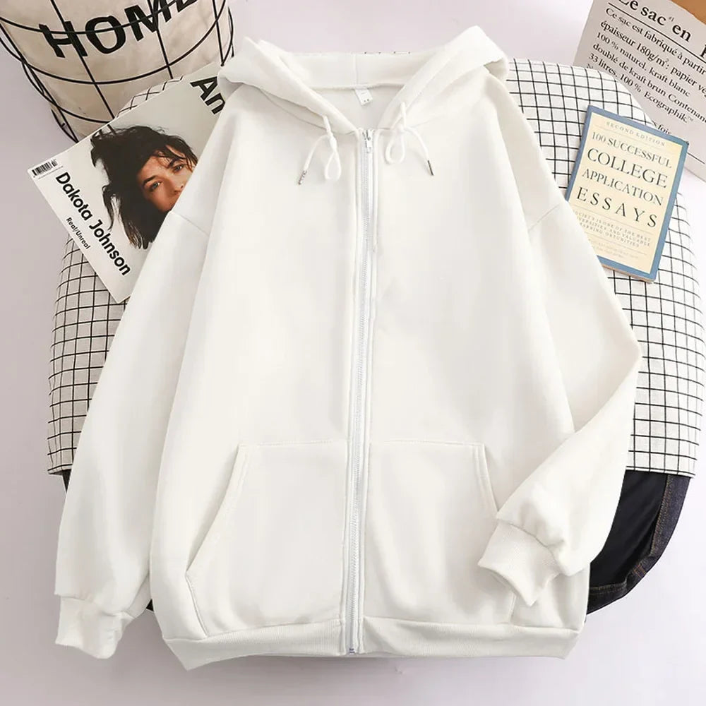 Veste à capuche femme moderne zippée
