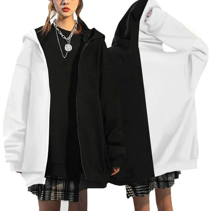 Veste à capuche femme moderne zippée