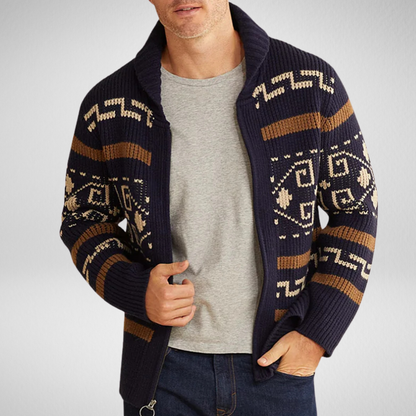 Gilet Tricoté Chaud Homme Automne Hiver