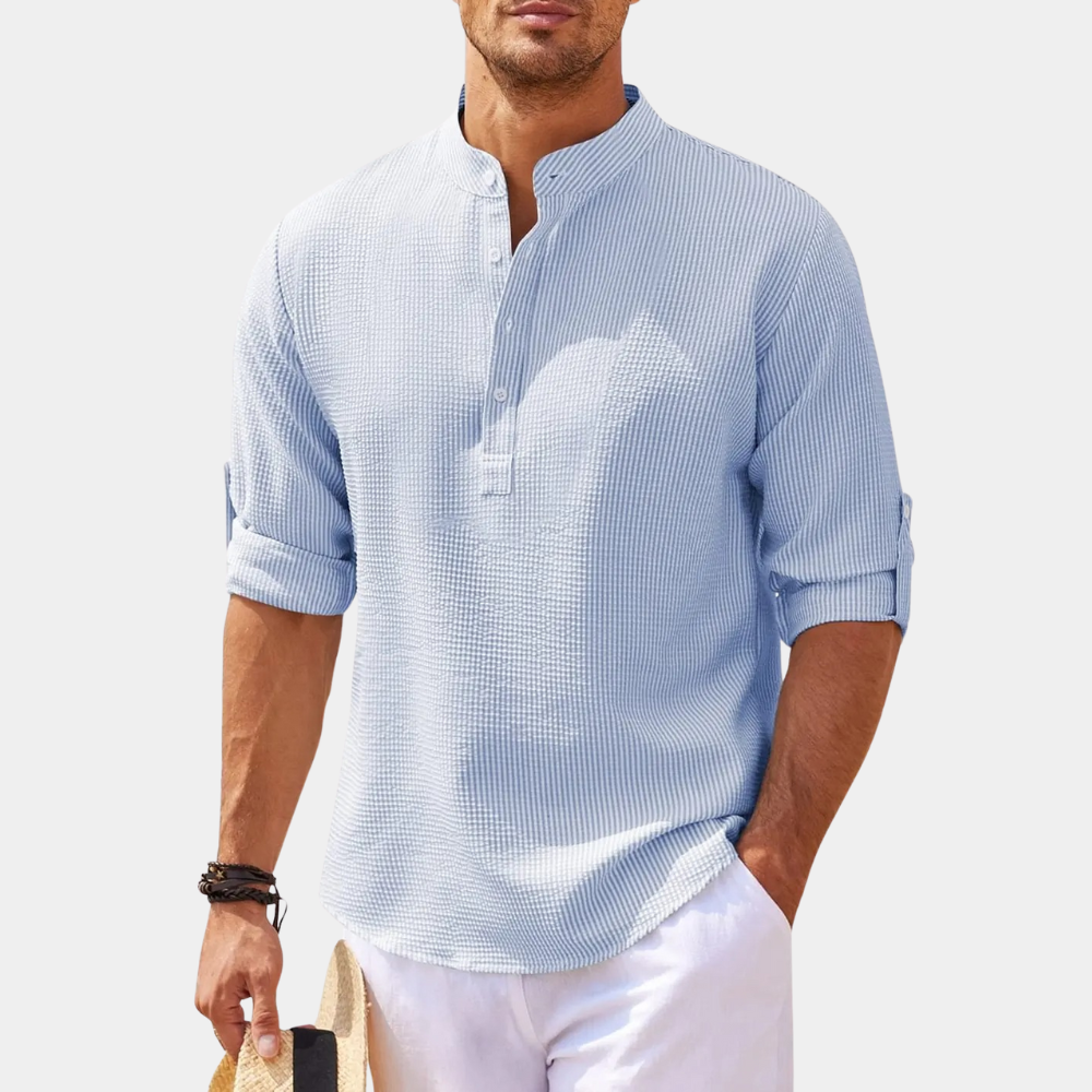 Chemise homme à manches longues légère pour l'été