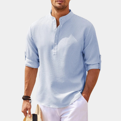 Chemise homme à manches longues légère pour l'été