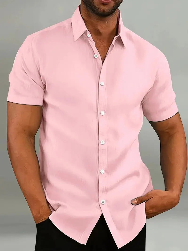 Chemise homme manches courtes design élégant