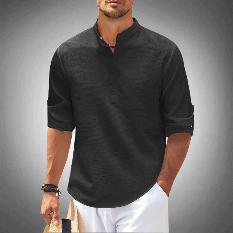 Chemise Homme Légère Confortable Manches Longues