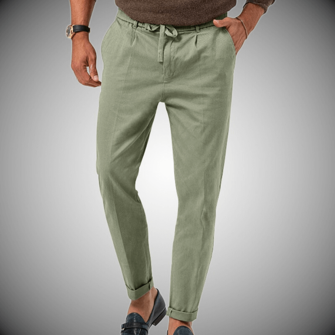 Pantalons en lin homme Confortables Élastiques