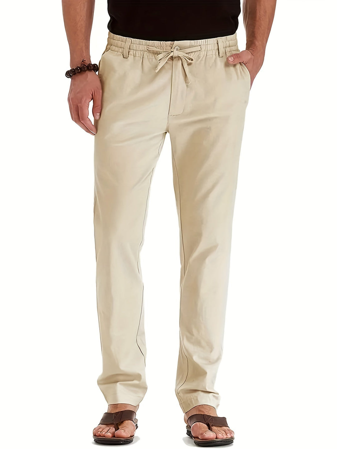 Pantalon Chino Homme Slim Fit en Coton Élastique