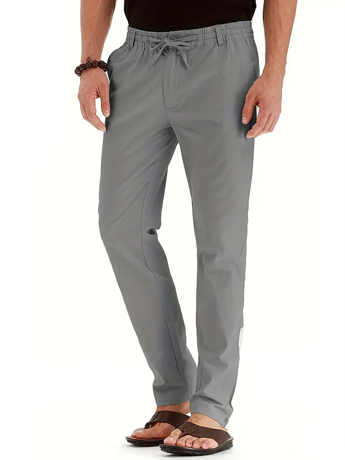 Pantalon Chino Homme Slim Fit en Coton Élastique