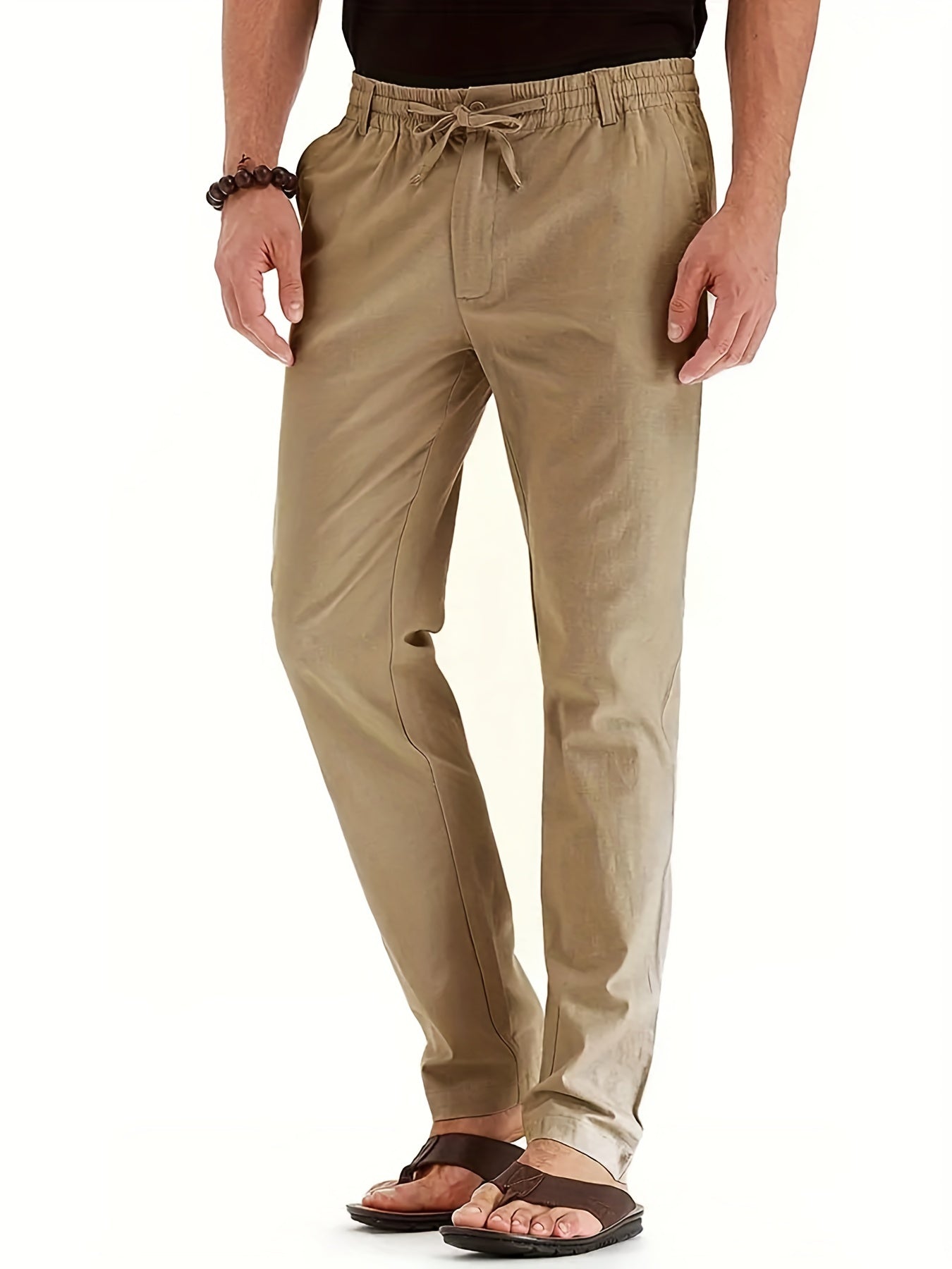 Pantalon Chino Homme Slim Fit en Coton Élastique