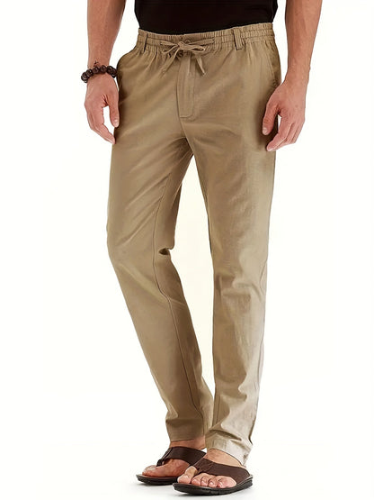 Pantalon Chino Homme Slim Fit en Coton Élastique