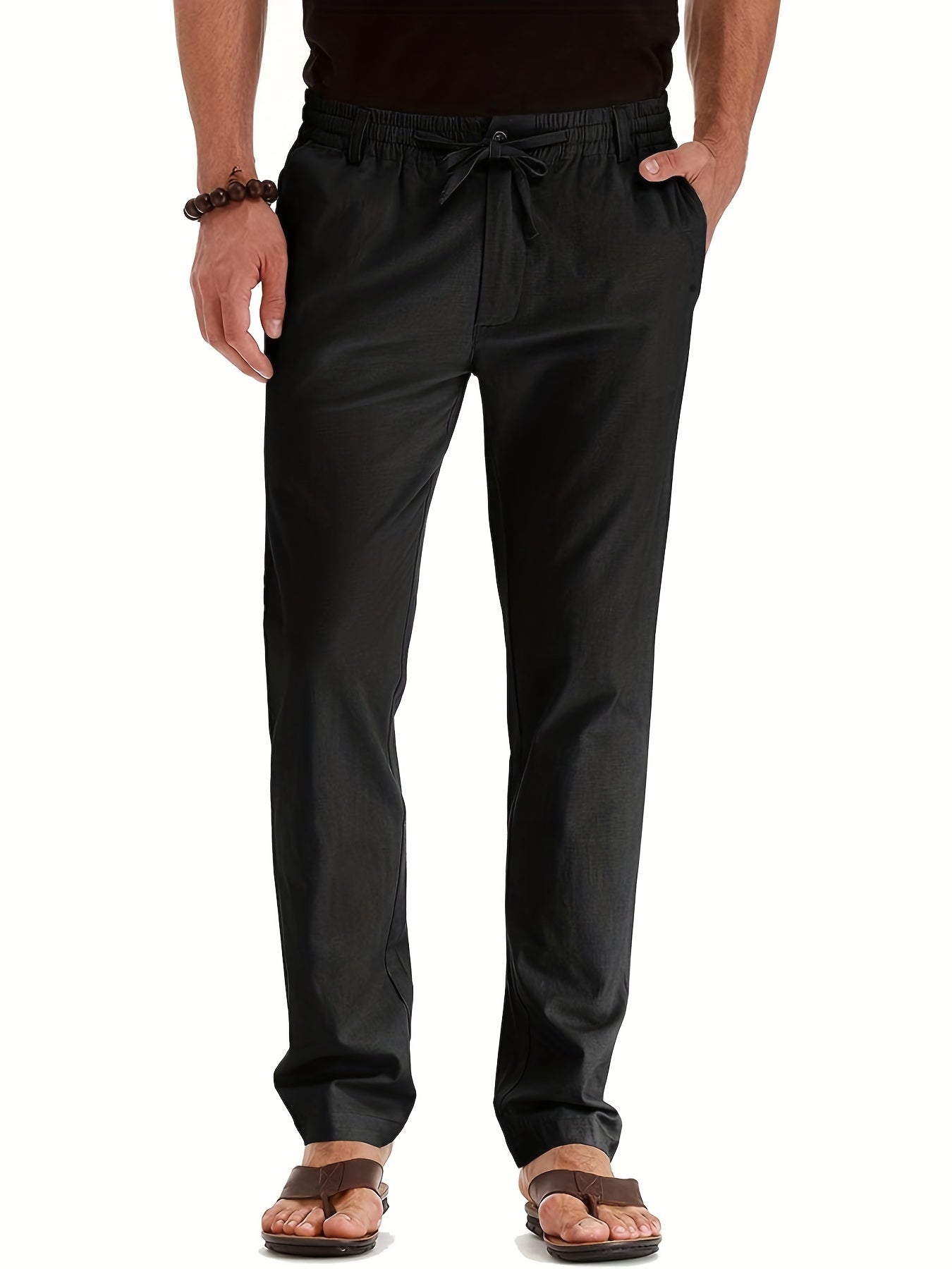Pantalon Chino Homme Slim Fit en Coton Élastique
