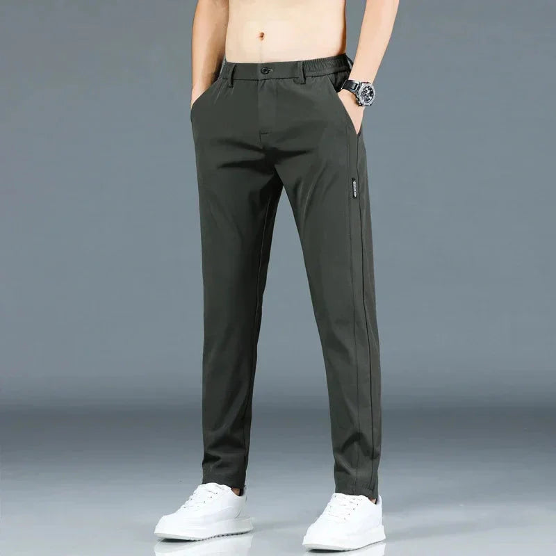 Pantalon décontracté homme élastique slim