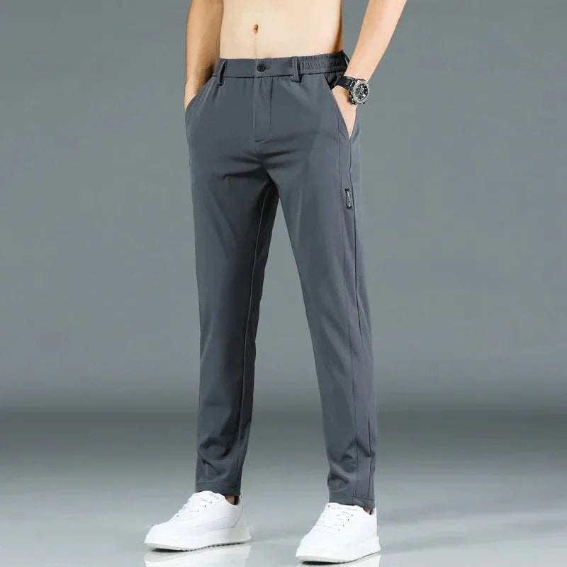 Pantalon décontracté homme élastique slim