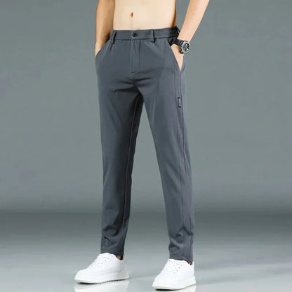 Pantalon décontracté homme élastique slim