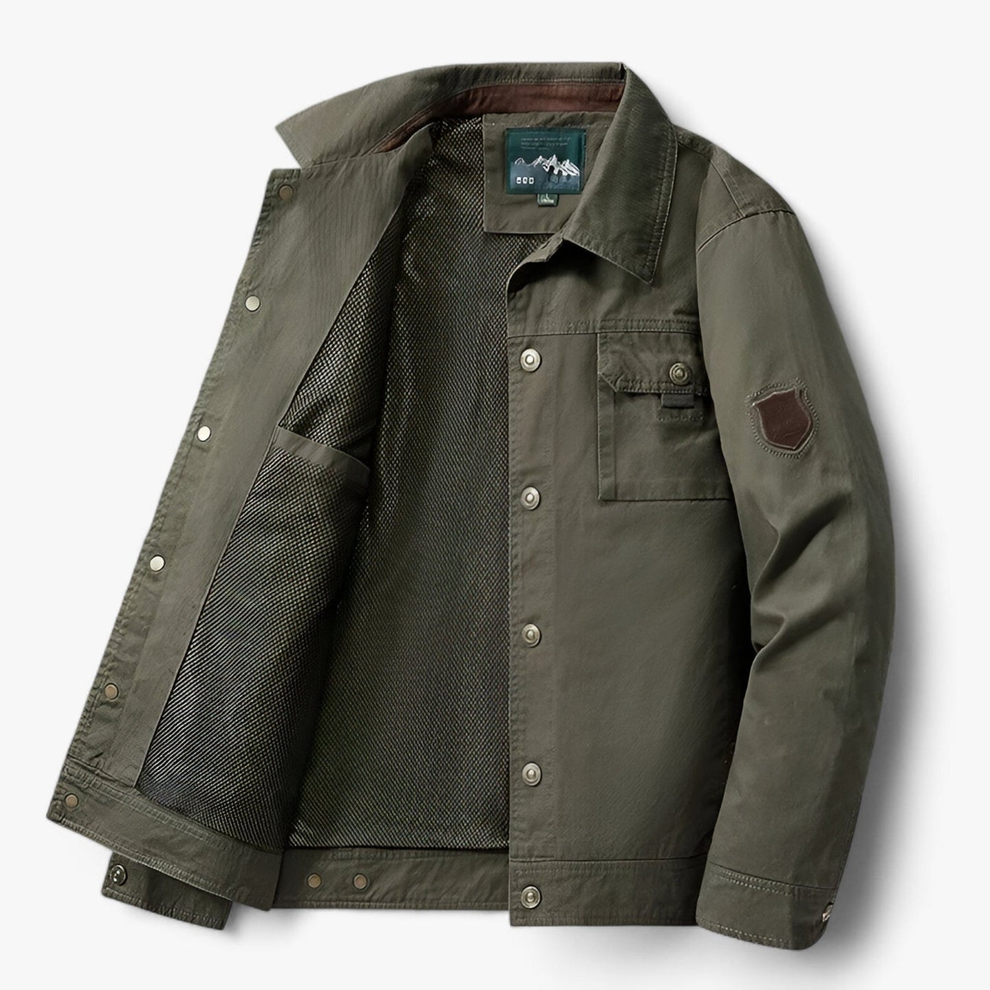 Bomber pour homme avec boutons style cargo
