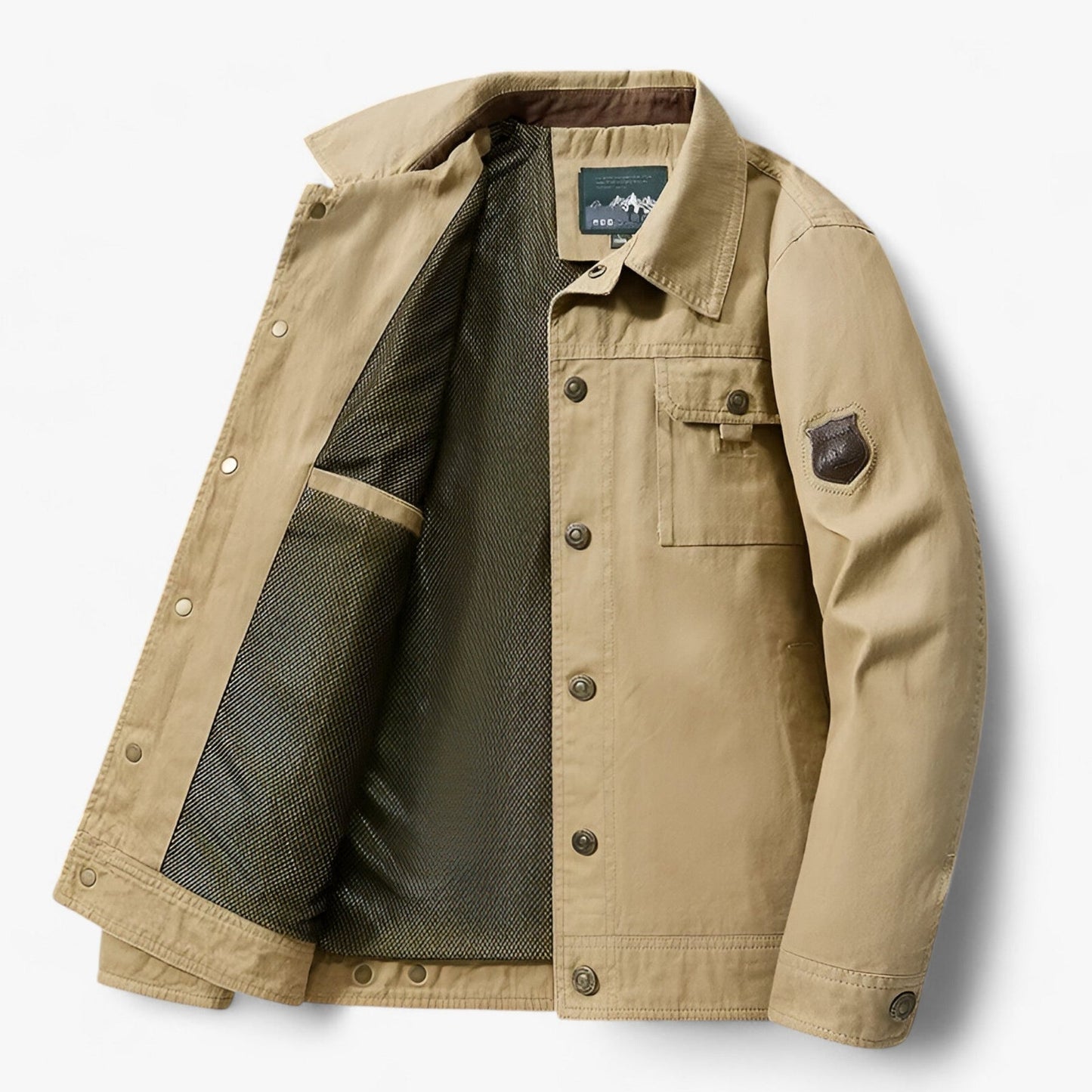 Bomber pour homme avec boutons style cargo